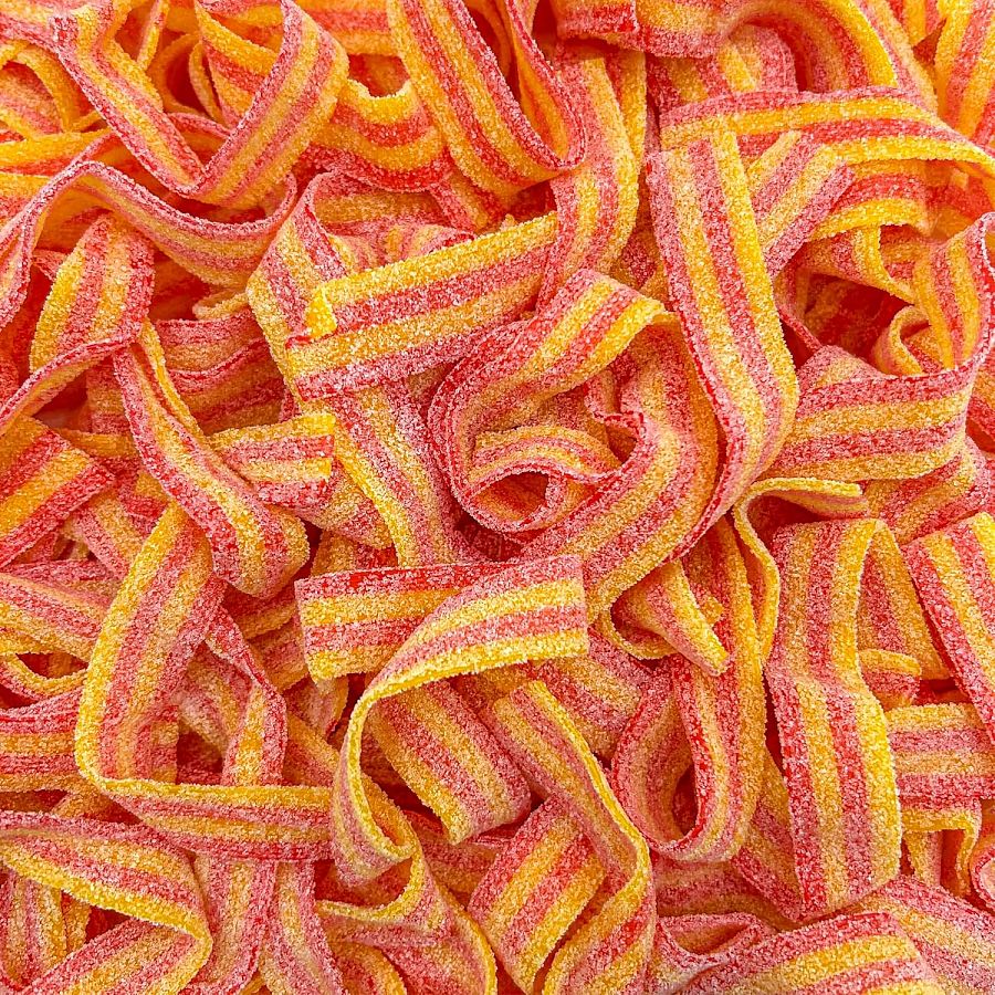 Tribeca Strawberry Banana Sour Gummy Belts 2.5 lb Netherlands