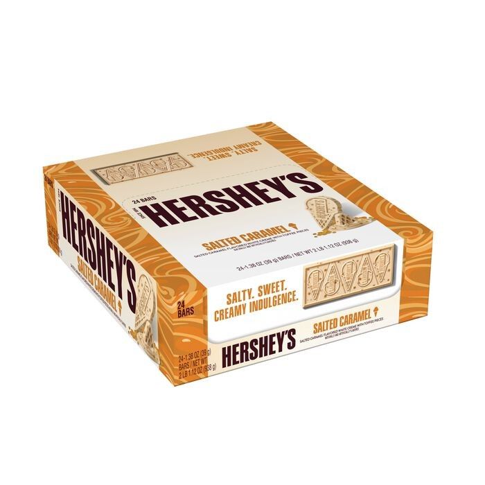 HERSHEY'S Salted Caramel Ice Cream Chocolate  1.38oz 24ct