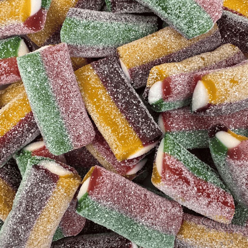 Vidal Import Swedish XL Sour Rainbow Fruit Candy 2.2 lb