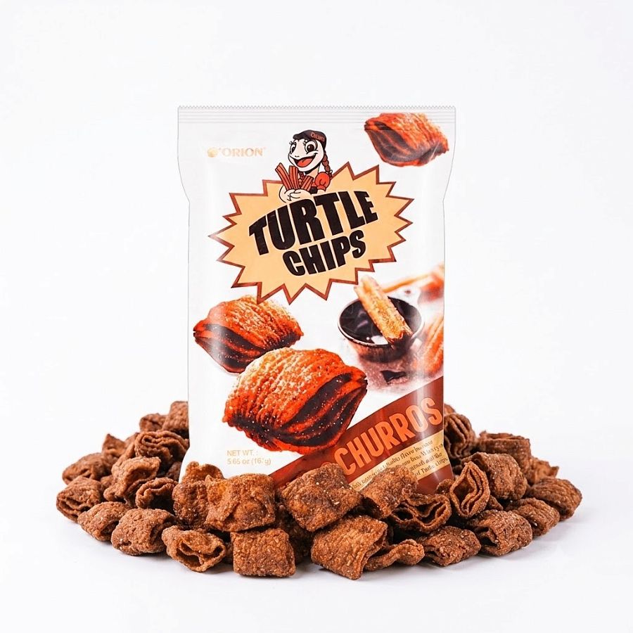 Turtle Chips Korea Choco Churros 5.64 oz 6 Huge Bags