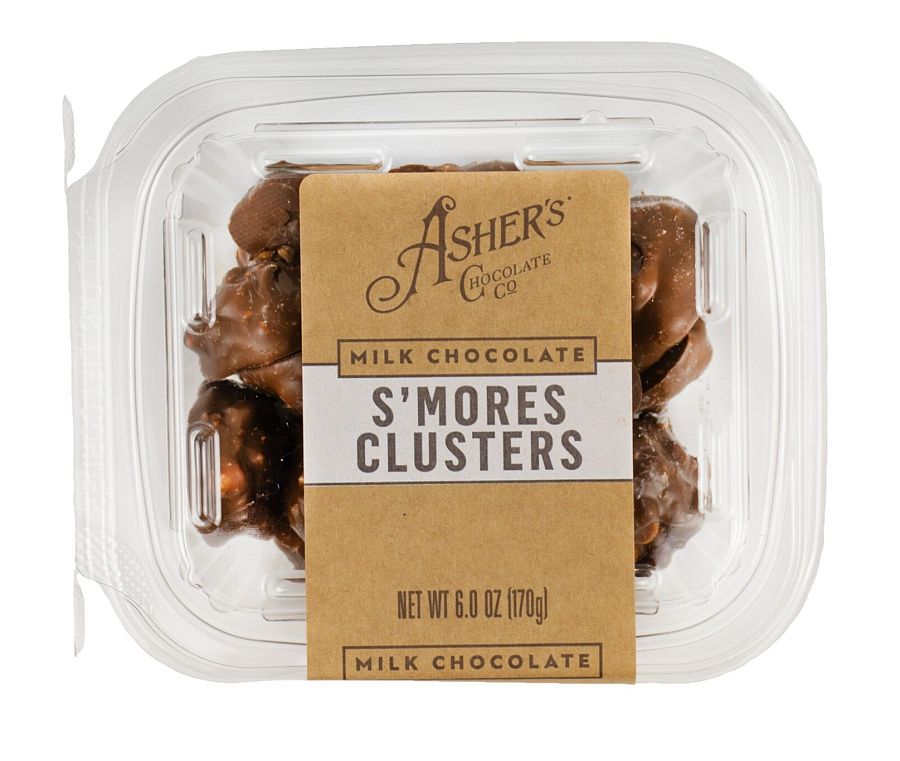 Ashers Milk Chocolate S'mores  Cluster Freshpack 6 oz 6 Pack