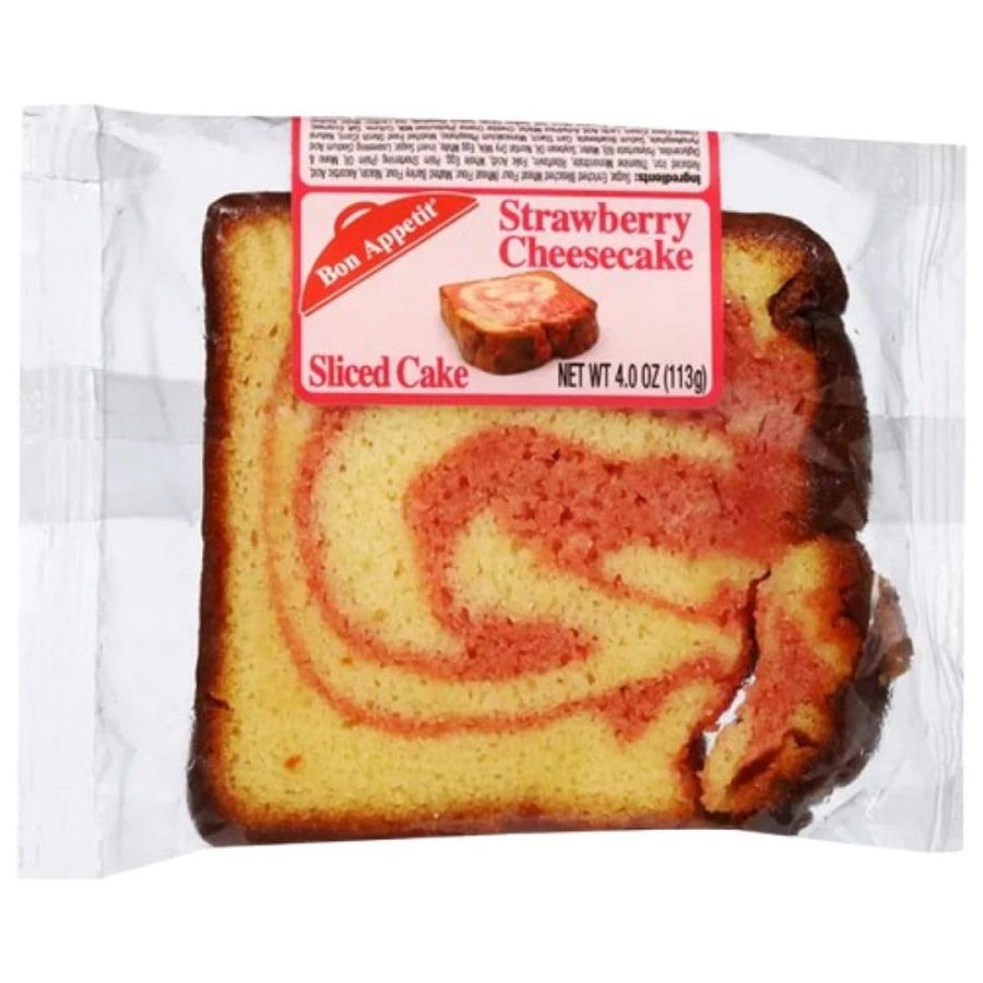 Bon Appetit Strawberry Cheesecake Cake Slice 4 oz 8 ct