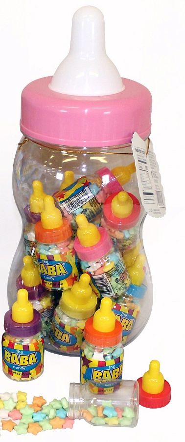 Foreign Candy Giant BABA PINK Baby Girl Bottle 13"