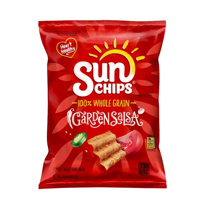 Lays Sunchips Whole Grain Garden Salsa Chips 2.375oz 24ct XVL