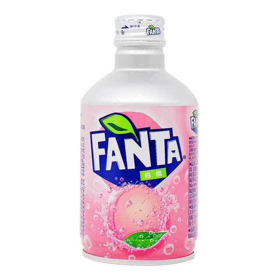 Fanta Japan Import  White Peach Soda Drink Can 300 ml 6 ct