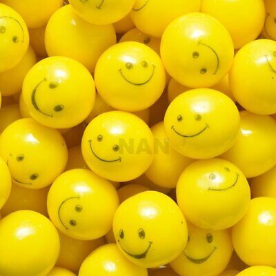 Dubble Bubble 5 Lb Smiley Gumballs Yellow Bulk 280 Pieces