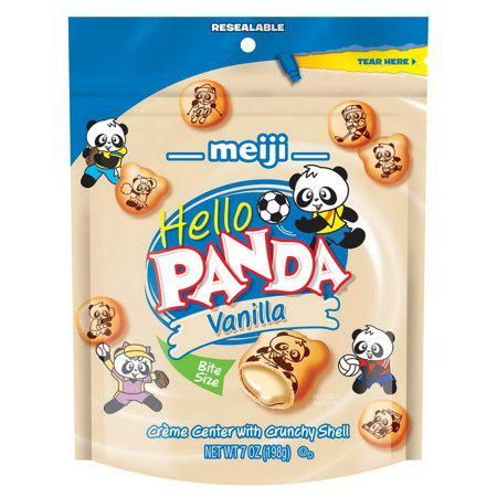 Meiji Hello Panda 6 Count 7 Ounce Each Creme Center with Crunchy Shell