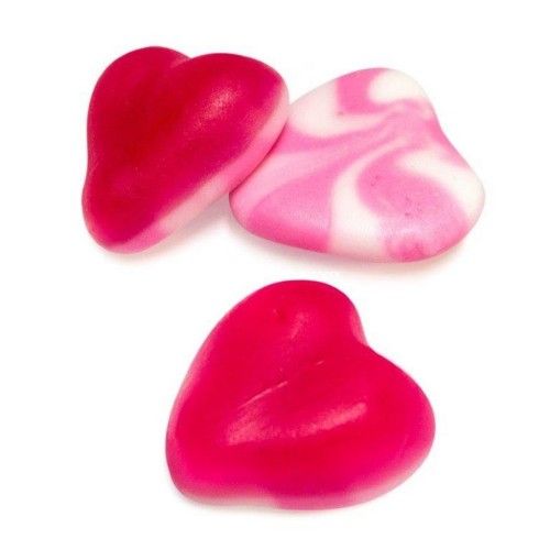 Vidal Import Swedish Twisted Pink Strawberry Hearts  Gummy 2.2 lb