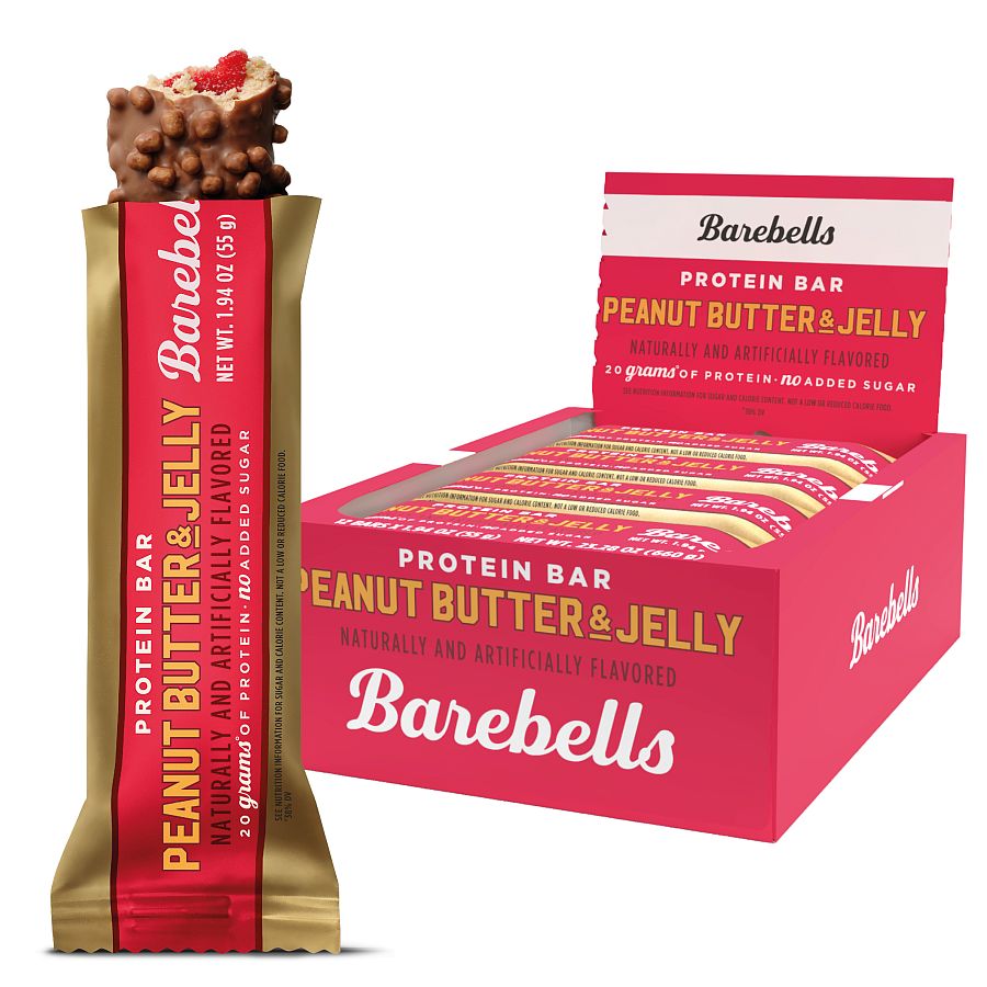 Barebells Protein Bar Peanut Butter Jelly 1.94 oz 12 ct