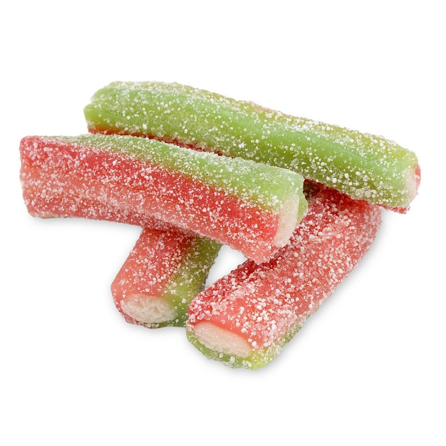 Fini Sour Strawberry Apple Twisters Licorce Bites  2.2 lb Kosher Parve