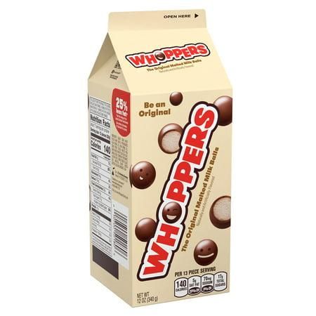 Whoppers Malted Milk Ball Carton Box 12 Ounce