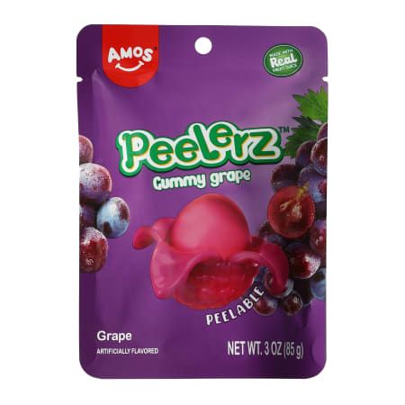 Peelerz Gummy Grape 12 Count 3 Ounce Bags