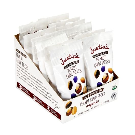 Justin's Dark Chocolate Peanut Candy Pieces 1.5 oz 12 ct