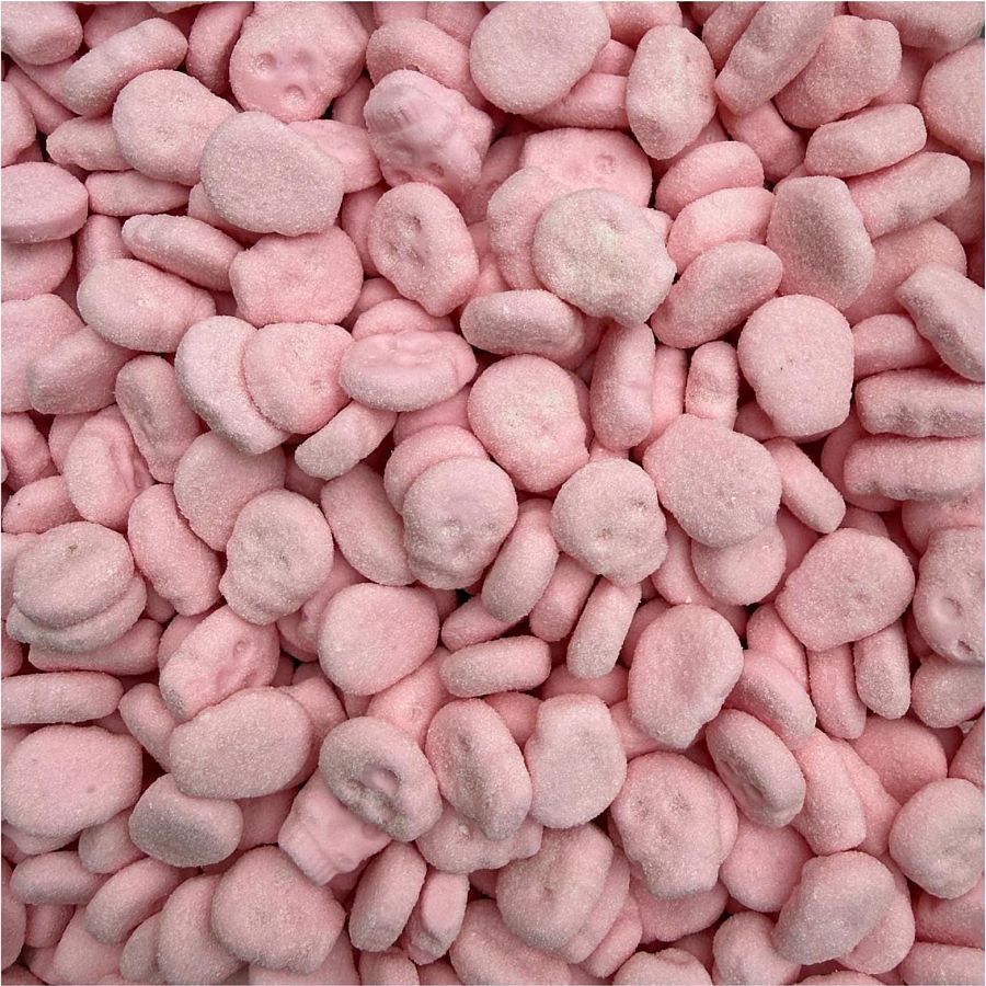 Skummis Swedish Strawberry Mini Foam Skulls 4.4 lb