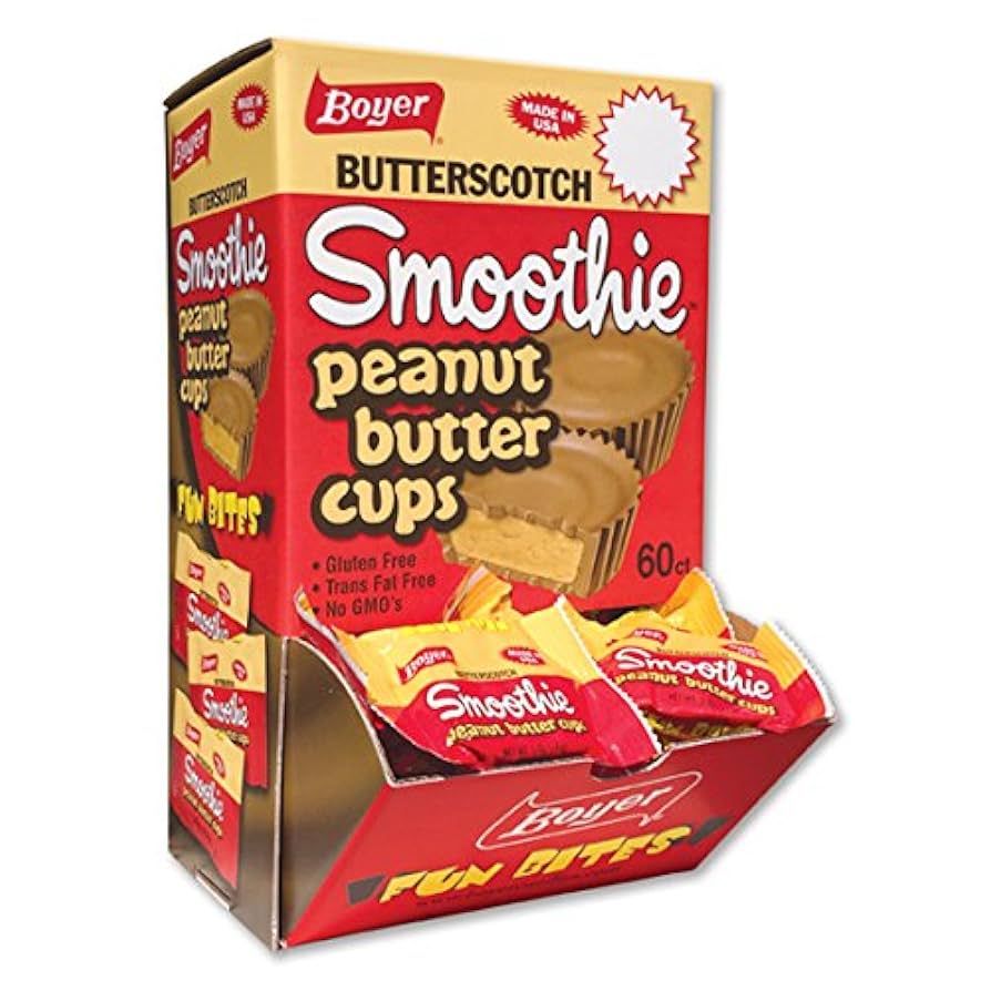 Boyer Butterscotch Smoothie Peanut Butter Cup 60 ct Changemaker Bites