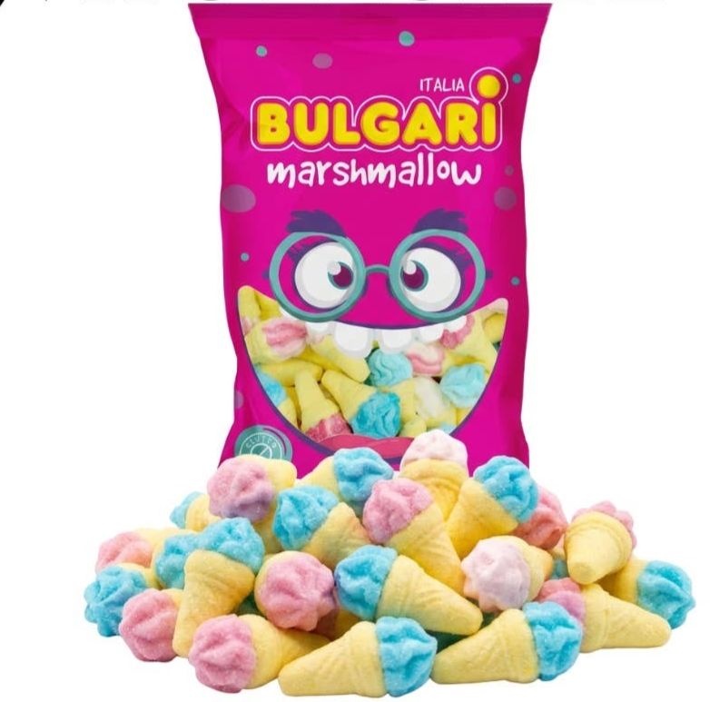 Bulgari Swedish Sugared Ice Cream Cone Marshmallows 2lb