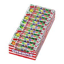 Charms Squares Assorted Fruit Flavor 20 Packs 1 Ounce Per Pack Tray