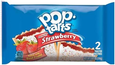 Pop Tarts 6 Ct 3.3 Oz Strawberry Frosted Box