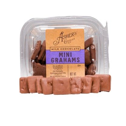 Ashers Milk Chocolate Mini Graham Cracker Freshpack 6oz 6 Pack