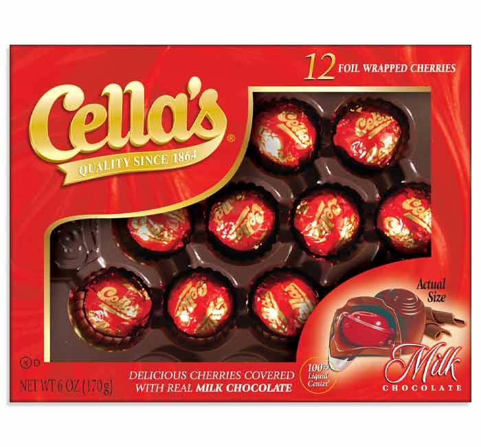 Cellas Milk Chocolate Clear Top Gift Box 6 oz 6ct