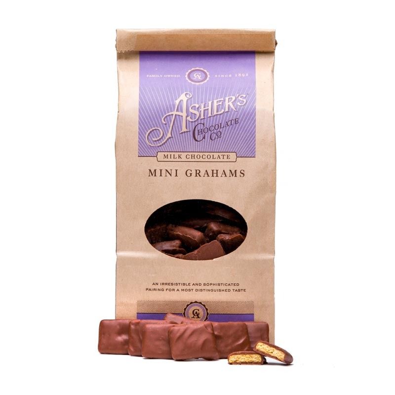 Asher's Milk Chocolate Mini Graham Gift Bag 6 oz 6 Pack