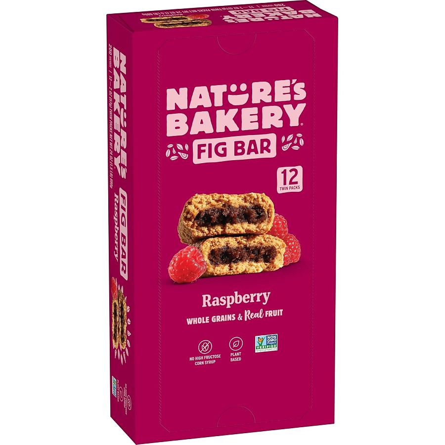 Nature's Bakery Whole Wheat Fig Bars Raspberry 2oz 12 ct