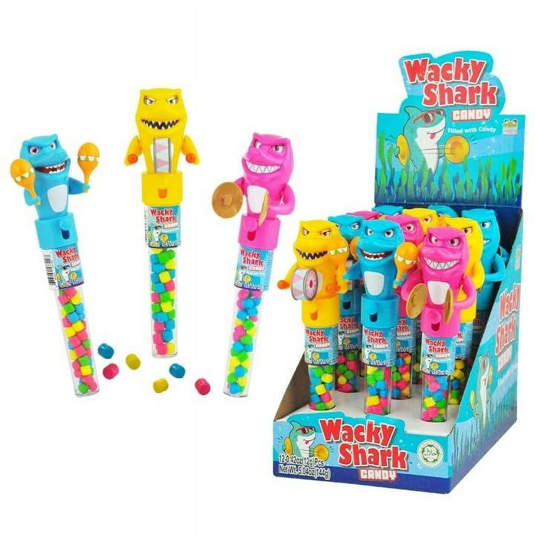 Kidsmania Wacky Shark Filled Candy 12 ct