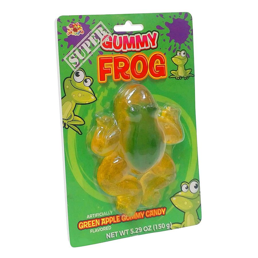 Albert Super Gummy Frog Green Apple 5.29oz 5"