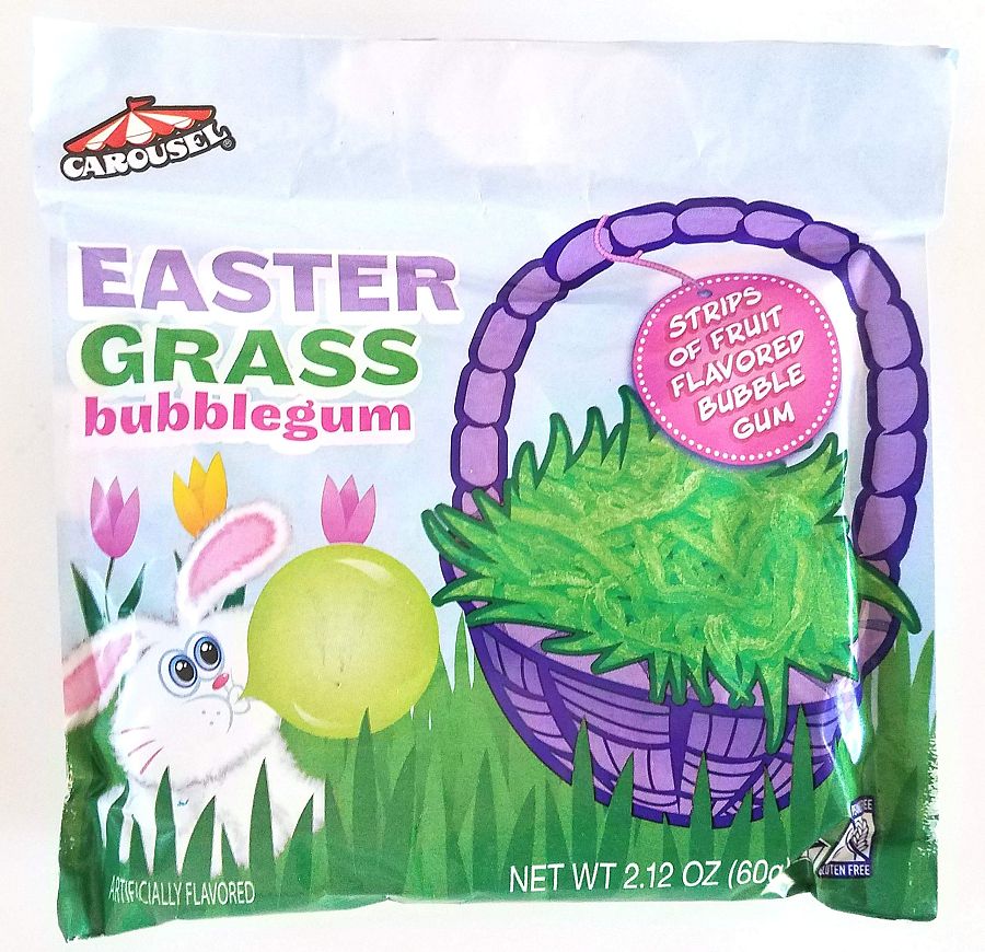 Carousel Easter Grass Bubble Gum 2.12 oz 12ct