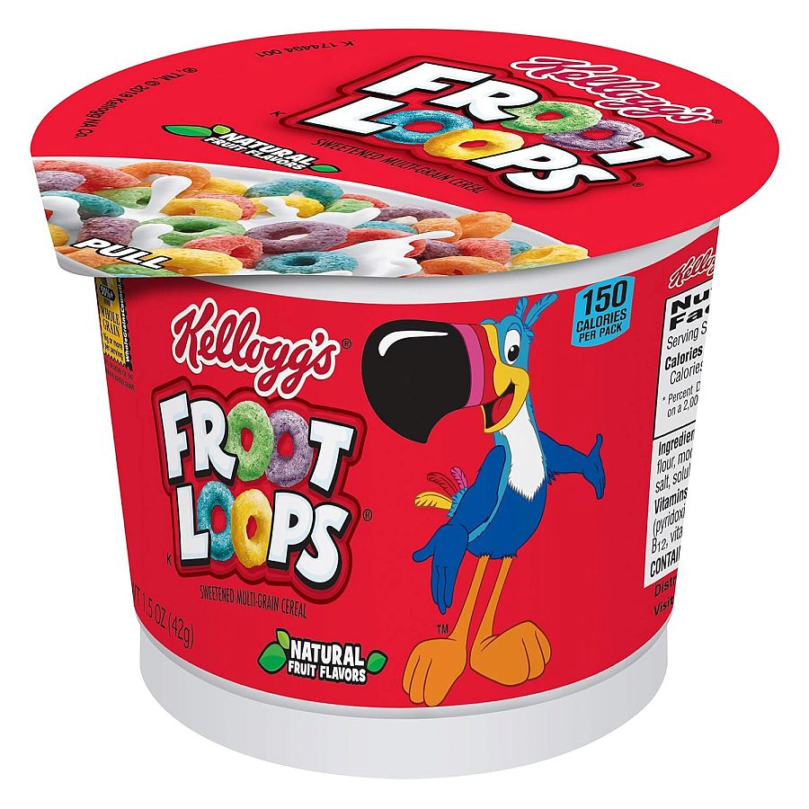 Kellogg's Cereal In A Cup Froot Loops 2.8 oz 6ct