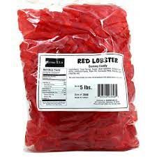Kervan Red Lobster Gummy 5 Pound bag