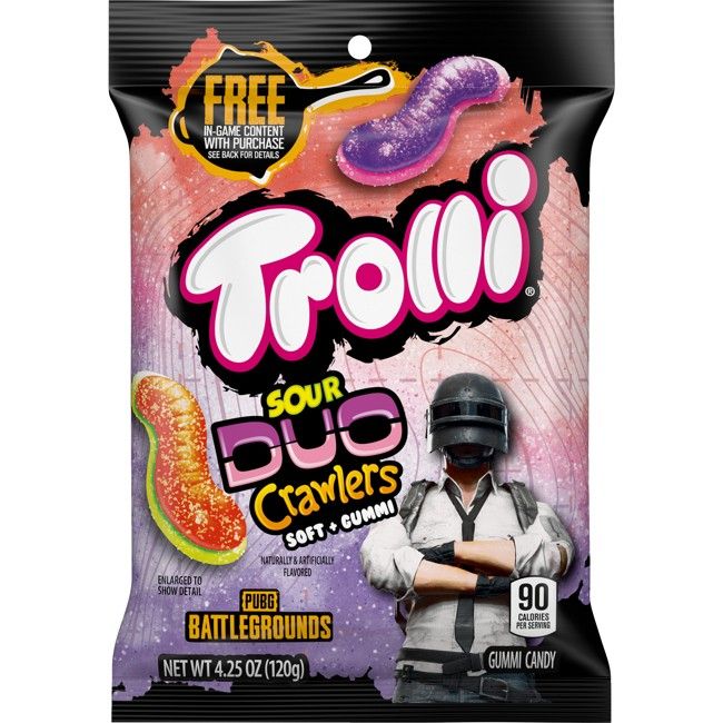 Trolli Duo Sour Crawlers Gummy Worms 4.25 oz 12ct