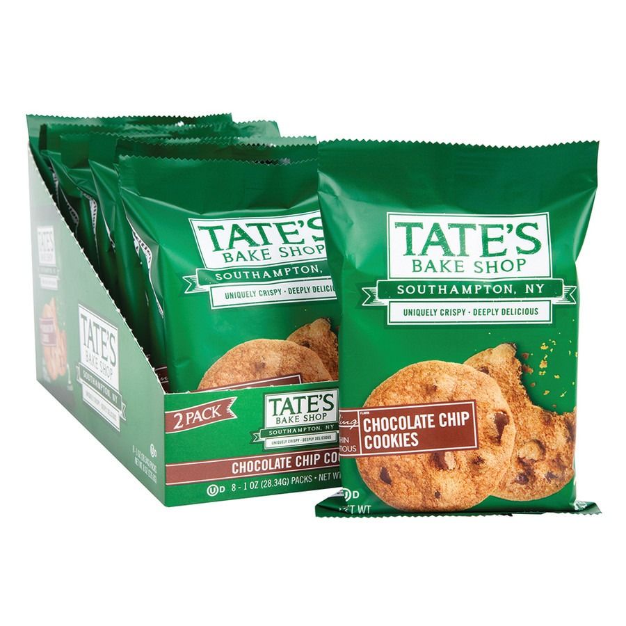 Tates Chocolate Chip On the Go Pack 1 OZ 8 ct