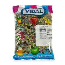 Vidal Soft Fruit Chews 2.2 lbs